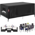 Housse table de jardin - bache de protection exterieur, 420d oxford tissu housses pour mobilier de jardin ...