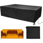 Housse table jardin carre, housse protection salon de jardin imperm�able, 420d bache mobilier de jardin ...