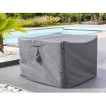 Housse pour table rectangulaire extrieure hambo s gris - 185 x 125 x 80 cm - hespride