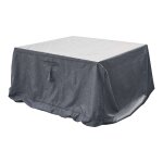 Housse de table rectangulaire xl - 308 x 190 x 80 cm - noir