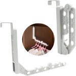 Hthed - cintre porte support pliable etendoir - tringle vtements pour porte, fonction pliage moderne ...