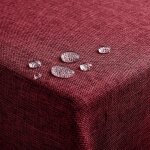 Hthed - nappe rectangulaire anti tache 240x140 cm nappe extérieurs impermeable jardin nappe en lin nappe ... Hthed - nappe rectangulaire anti tache 240x140 cm nappe extérieurs impermeable jardin nappe en lin nappe ...