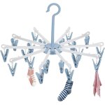 Hthed - schoirs a chaussettes, etendoir chaussette pivotant a 360, avec 20 pinces pour sousvtements, ...