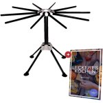 Hthed - schoir a ptes inox pliable avec 10 bras ¿ support compact pour spaghettis et tagliatelles ...