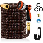 Hthed - tuyau d'arrosage, 3 fois extensible, tuyau d'arrosage flexible avec raccords métalliques 3 / ... Hthed - tuyau d'arrosage, 3 fois extensible, tuyau d'arrosage flexible avec raccords métalliques 3 / ...