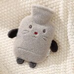 Huafei sac a eau chaude sac a eau chaude bouillottes cosy fluffy soft plush cute pattern