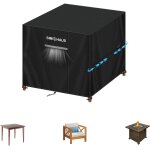 Huag - bache de protection table de jardin 85x85x80cm housse salon jardin carr housse brasero housse ...