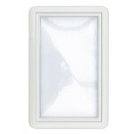 Hublot pour porte de garage coulissante, 37 x 23. 5 cm, ep. 22 a 26 mm