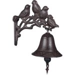 Huej - clochette de porte en fonte, motif oiseau, antique, style maison de campagne; cloche murale; dcoration ...