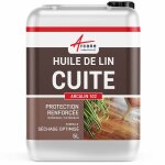 Huile de lin cuite bouillie séchage rapide 5 l Huile de lin cuite bouillie séchage rapide 5 l