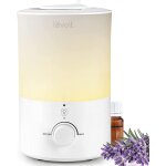 Humidificateur d'air chambre 3l top - fill, 25h d'autonomie, <28db ultrasonique silencieux, avec veilleuse, ...