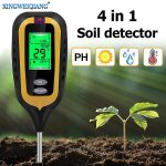 Humidimètre 4 en 1 pour sol, outil de jardinage, ph / soleil / température / humidité du sol, pour plantes ... Humidimètre 4 en 1 pour sol, outil de jardinage, ph / soleil / température / humidité du sol, pour plantes ...