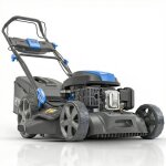 Hyundai tondeuse � gazon thermique autotract�e 46 cm 139 cm3 d�marrage electrique - 4 - en - 1, bac 60 ...