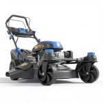 Hyundai tondeuse � gazon thermique autotract�e 51 cm 196 cm3 d�marrage electrique - roues avant pivotantes, ...