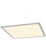 I - vidual led panel pour plafond à dalles, 62x62cm, gris argent, 3000k I - vidual led panel pour plafond à dalles, 62x62cm, gris argent, 3000k