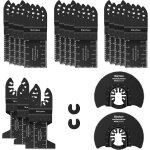 Iawan - ensemble de 20 lames universelles pour scie oscillante, accessoires à dégagement rapide compatibles ... Iawan - ensemble de 20 lames universelles pour scie oscillante, accessoires à dégagement rapide compatibles ...