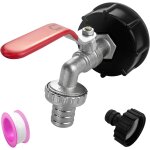 Ibc robinet cuve, vanne cuve avec adaptateur en plastique 3 / 4 , adaptateur robinet tuyau arrosage pour ... Ibc robinet cuve, vanne cuve avec adaptateur en plastique 3 / 4 , adaptateur robinet tuyau arrosage pour ...