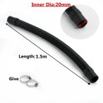 Id 20 / 25 / 32 / 40 / 50mm longueur 0. 3 1. 5m tuyau ondul d'aquarium durable joint d'entre et de ...