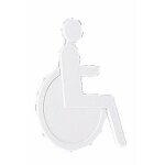 Id�ogramme nylon adh�sif - blanc, femme