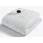 Imetec 16964 couverture et coussin chauffant couverture chauffante 150 w blanc polyester