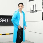 Impermable rutilisable pour femmes et hommes, poncho impermable, manteau de pluie en plastique, housse ...