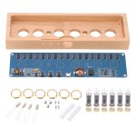 In14 ¿ ensemble d'horloge  tube lumineux, tuyaux en verre, botier en bois, ensemble de lumires, usb ...