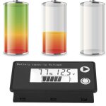 Indicateur de capacit de batterie lcd 12v, testeur de batterie au lithium, voltmtre  affichage numrique ...