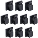 Inline 59971e range - c�bles universel crochet de c�ble noir 10 pi�ces