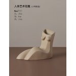 Ins nordique forme de corps fminin vase en cramique arrangement de fleurs cratif salon arrangement ...