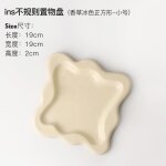 Ins style rangement en cramique bijoux assiette dcoration plateau dcoration lumiere luxe cratif collation ...