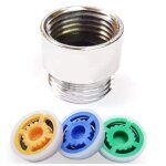 Inserts �conomiseurs d'eau pour pomme de douche, pack de 3 avec adaptateur multicolore