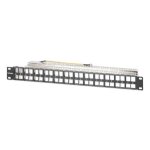 Intellinet panneau de brassage aveugle blind� 48 ports, 1u, panneau keystone 19  non �quip� pour installations ...