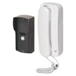 Interphone - emos - h1085 - audio - montage mural - couleur blanche