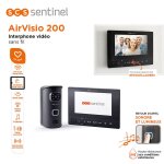 Interphone video sans fil portee 200 metres scs sentinel