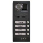 Interphone vid�o villa 4 boutons saillie anthracite intratone