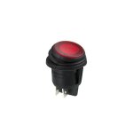 Interrupteur � bascule illumin� - rouge - 2p / on - off