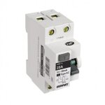 Interrupteur diffrentiel 2p 30ma 25a 2 modules type ac blanc debflex