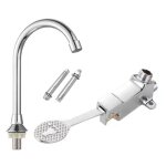 Interrupteur de commande a p�dale, robinet de lavabo, robinet de sol, eau froide simple en cuivre pour ...
