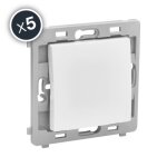 Interrupteur permutateur - blanc - bo�te de 5 - caly debflex