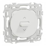 Interrupteur ou poussoir volet roulant - 3 positions � levier - blanc - odace ii schneider