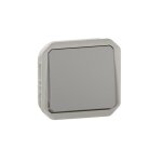 Interrupteur ou va - et - vient 10ax 250v plexo composable gris (069511l)