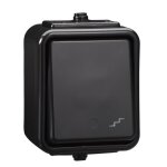 Interrupteur va - et - vient �tanche ip44 noir wnt600c05 cedar schneider