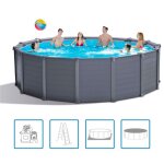 Intex 26384gn kit piscine tubulaire graphite 4. 78 x 1. 24 m