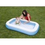 Intex 57403 pataugeoire gonflable rectangulaire pour petits enfants.