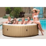 Intex baignoire de massage  bulles ronde purespa 216x71cm 6 personnes