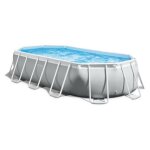 Intex ensemble de piscine ovale prism frame 503x274x122 cm 26796gn
