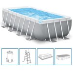 Intex jeu de piscine rectangulaire prism frame 488x244x107 cm 26792gn