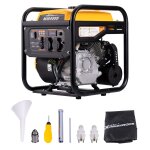 Inverter 3500w groupe lectrogne  l'essence 4 temps avec 2 prises 230v gnrateur silencieux lger ...