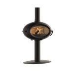 Invicta - pole  bois fonte 7kw noir - p648114