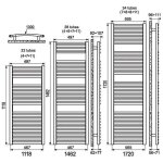 Irsap - sche - serviette (mixte avec rsistance en option) venus blanc 1462 mm 676w